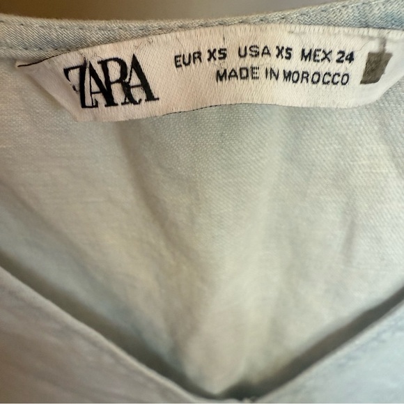 Tiered Linen Blend Dress - Picture 4 of 4